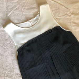 Banana Republic white and black tank